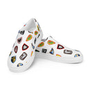 Vintage Castle Shield Herren Slipper auf Canvas Schuhe