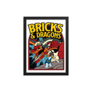 Bricks And Dragons Minifigur Gerahmtes Fotopapier-Poster