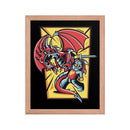 Bricks And Dragons v2 Minifigur Gerahmtes Fotopapier-Poster