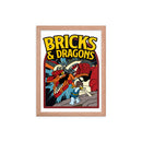 Bricks And Dragons Minifigur Gerahmtes Fotopapier-Poster