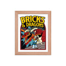 Bricks And Dragons Minifigur Gerahmtes Fotopapier-Poster