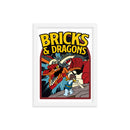 Bricks And Dragons Minifigur Gerahmtes Fotopapier-Poster