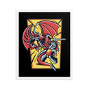 Bricks And Dragons v2 Minifigur Gerahmtes Fotopapier-Poster