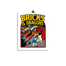 Bricks And Dragons Minifigur Fotopapier-Poster