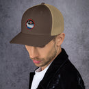 Trucker-Kappe mit Vintage-Raum-Logo 7