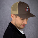 Trucker-Kappe mit Vintage-Weltraum-Logo 1