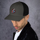 Trucker-Kappe mit Vintage-Weltraum-Logo 1