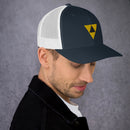 Trucker-Kappe mit Vintage-Weltraum-Logo 3
