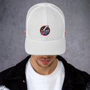 Trucker-Kappe mit Vintage-Weltraum-Logo 1