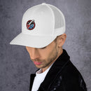 Trucker-Kappe mit Vintage-Weltraum-Logo 1
