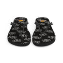 Black Skeleton Flip Flops