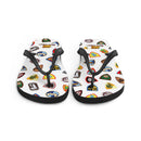 Vintage Castle Shield Flip Flops