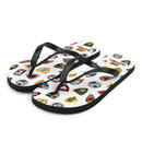 Vintage Castle Shield Flip Flops