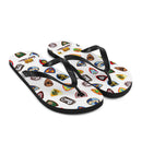 Vintage Castle Shield Flip Flops