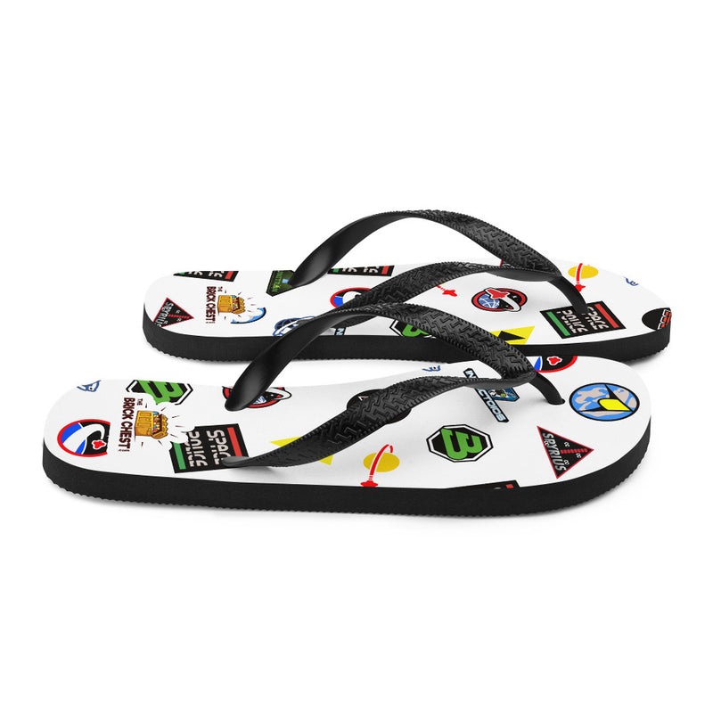 Vintage Space Logo Flip Flops