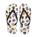 Vintage Castle Shield Flip Flops