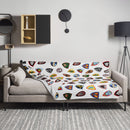 Vintage Burgschild Fleecedecke