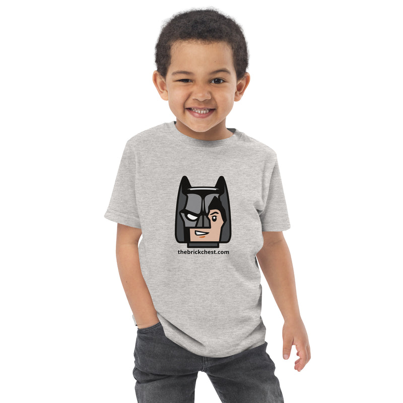 Custom Building Brick Lego Style Bat Man Minifigure Head cotton kids toddler t-shirt