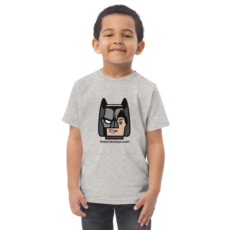 Custom Building Brick Lego Style Bat Man Minifigure Head cotton kids toddler t-shirt