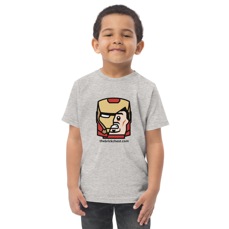 Custom Building Brick Lego Style Iron Man Tony Minifigure Head cotton kids t-shirt toddler