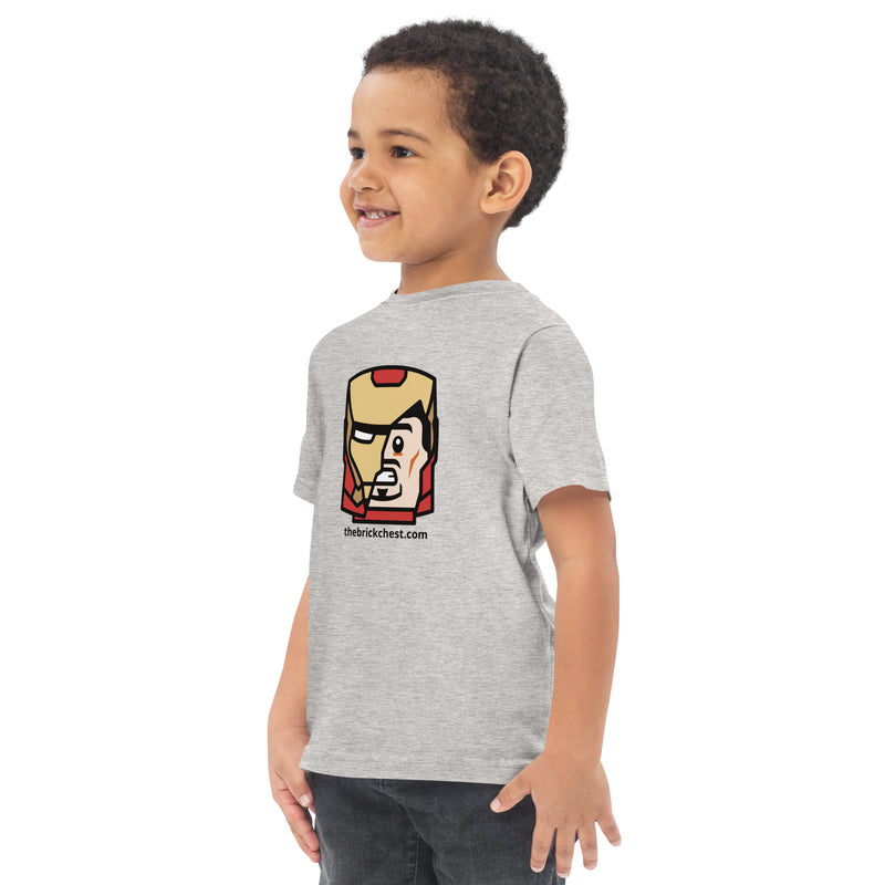 Custom Building Brick Lego Style Iron Man Tony Minifigure Head cotton kids t-shirt toddler