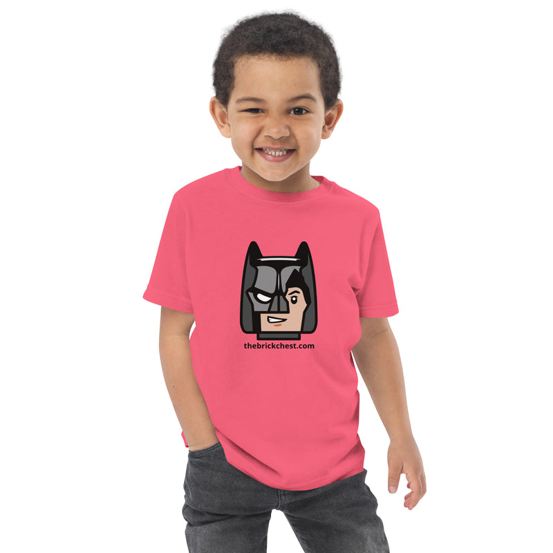 Custom Building Brick Lego Style Bat Man Minifigure Head cotton kids toddler t-shirt