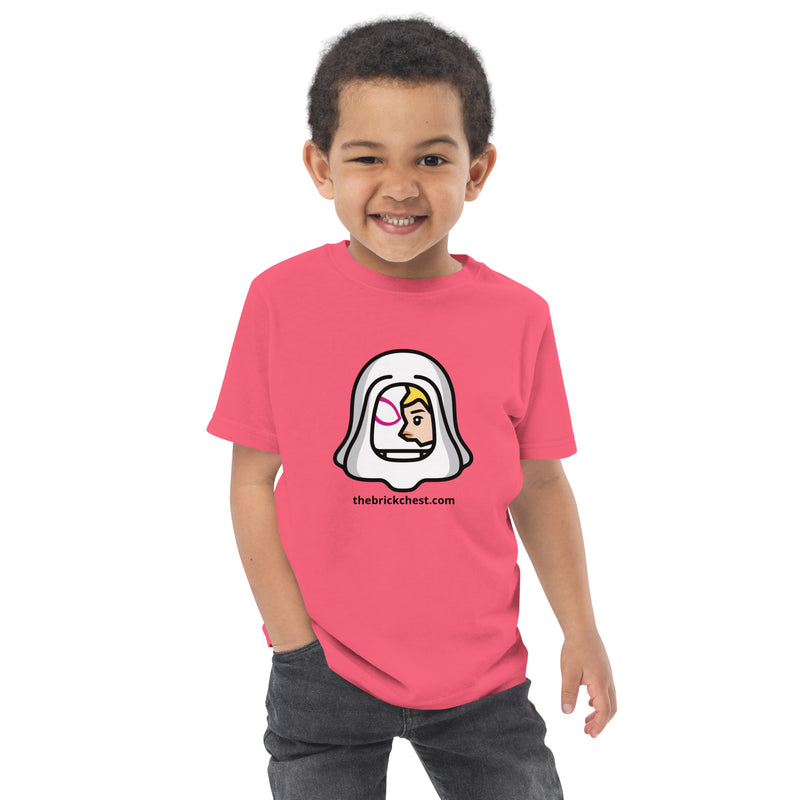 Custom Building Brick Lego Style Spidey Ghost Gwen Minifigure Head cotton kids t-shirt toddler