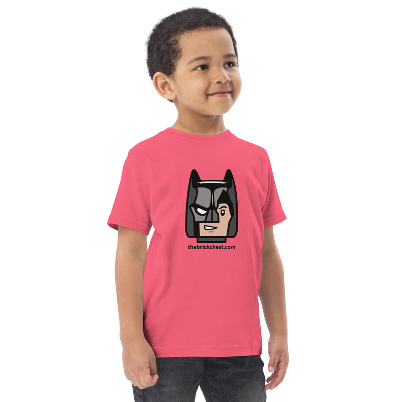 Custom Building Brick Lego Style Bat Man Minifigure Head cotton kids toddler t-shirt