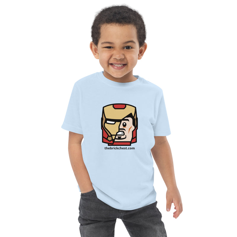 Custom Building Brick Lego Style Iron Man Tony Minifigure Head cotton kids t-shirt toddler