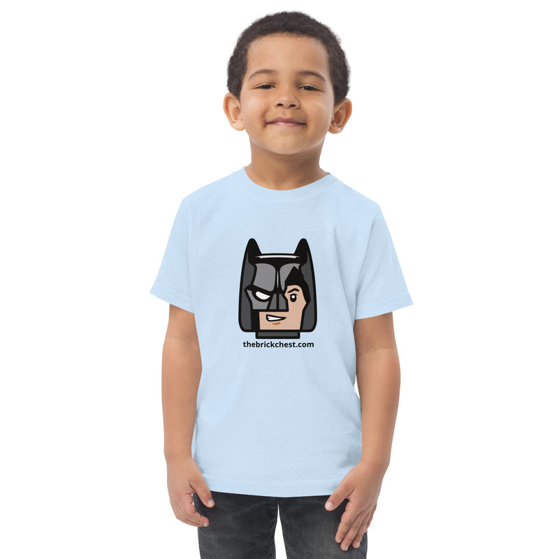 Custom Building Brick Lego Style Bat Man Minifigure Head cotton kids toddler t-shirt