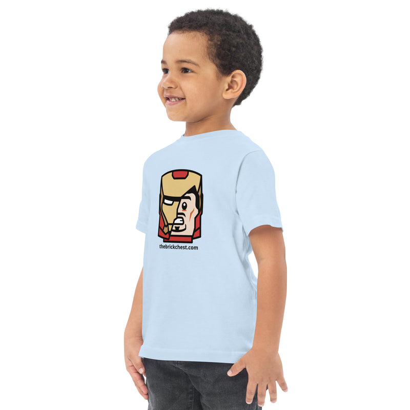 Custom Building Brick Lego Style Iron Man Tony Minifigure Head cotton kids t-shirt toddler