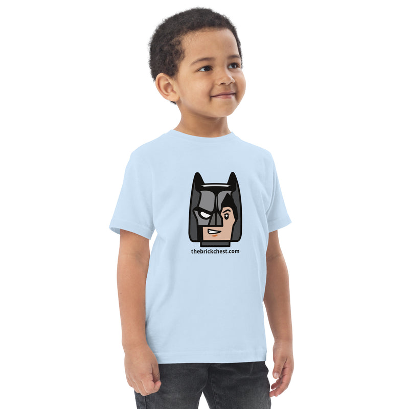 Custom Building Brick Lego Style Bat Man Minifigure Head cotton kids toddler t-shirt