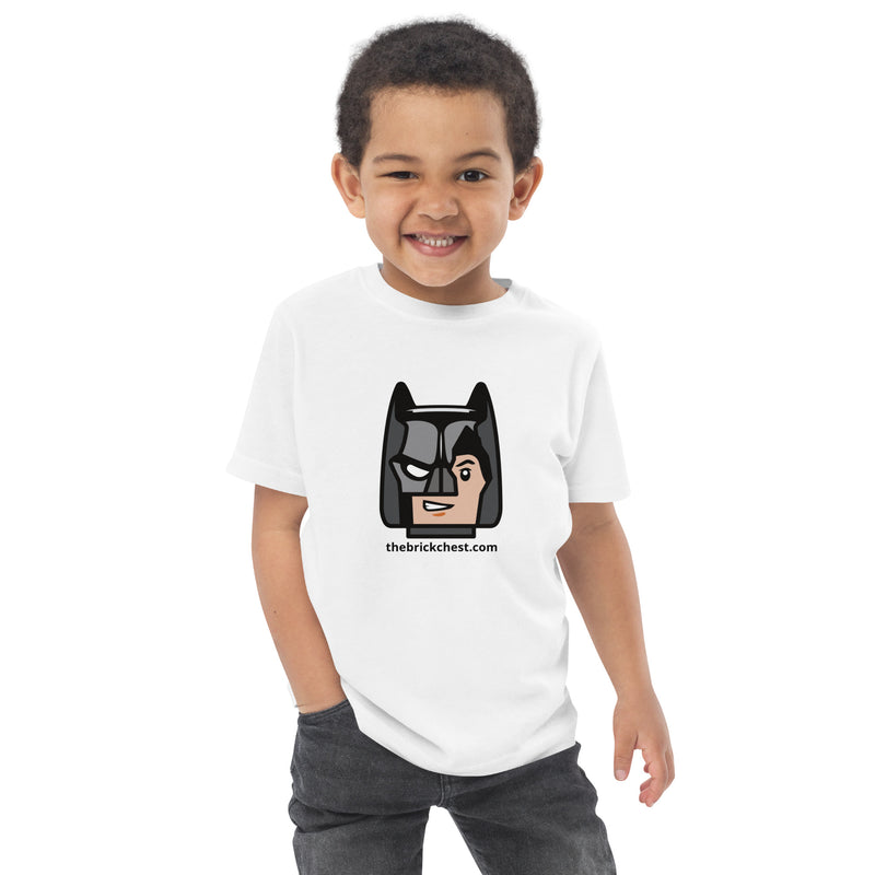 Custom Building Brick Lego Style Bat Man Minifigure Head cotton kids toddler t-shirt
