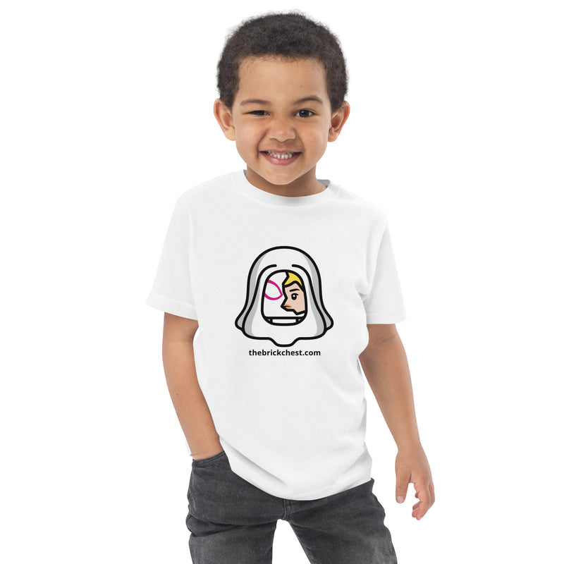 Custom Building Brick Lego Style Spidey Ghost Gwen Minifigure Head cotton kids t-shirt toddler