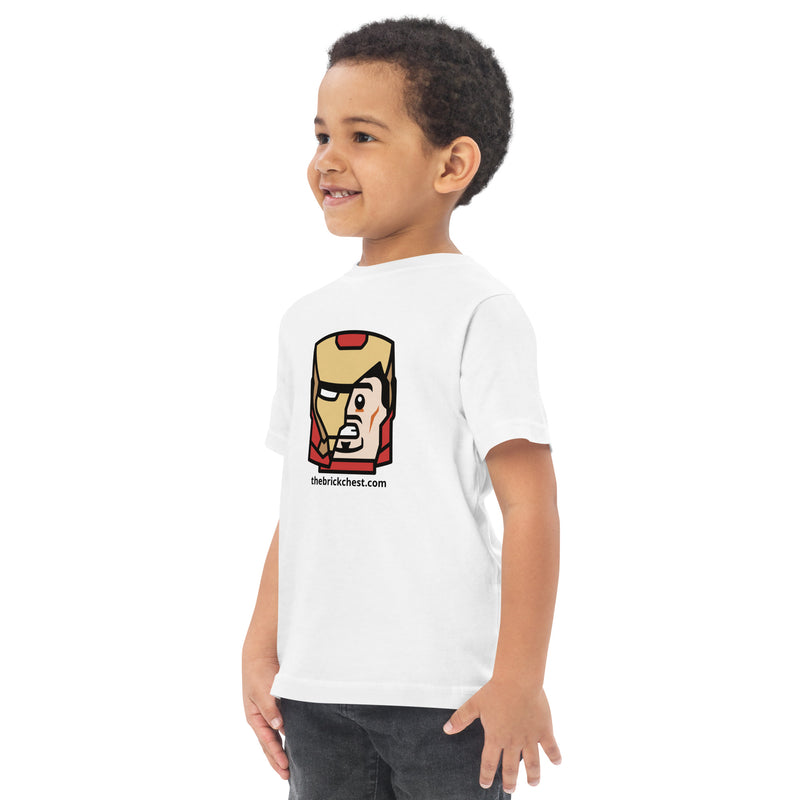 Custom Building Brick Lego Style Iron Man Tony Minifigure Head cotton kids t-shirt toddler