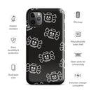 Skelett Totenkopf gekreuzte Knochen Pirat Minifigur Ziegel Kopf Robuste Hülle für iPhone®