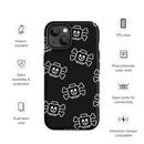 Skelett Totenkopf gekreuzte Knochen Pirat Minifigur Ziegel Kopf Robuste Hülle für iPhone®