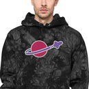 Vintage Bricks Space Stickerei Unisex Champion Batik-Kapuzenpullover