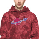 Vintage Bricks Space Stickerei Unisex Champion Batik-Kapuzenpullover