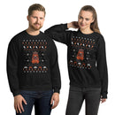 Ugly Christmas Holiday Furrball Unisex Sweatshirt Sweater