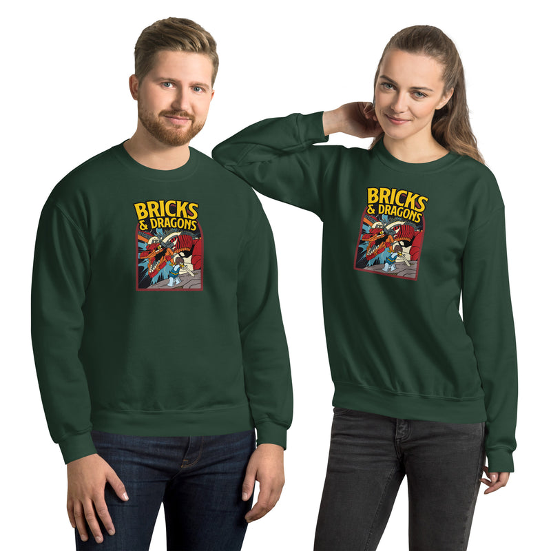 Bricks And Dragons Minifigure Unisex Sweatshirt