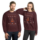 Ugly Christmas Holiday Furrball Unisex Sweatshirt Sweater