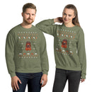 Ugly Christmas Holiday Furrball Unisex Sweatshirt Sweater