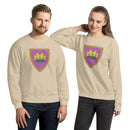 Vintage Bricks Castle Pink Shield with Crown Unisex Sweatshirt