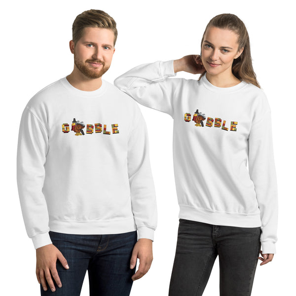 Thanksgiving Turkey Bricks Gobble Unisex Sweatshirt