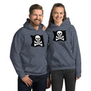 Skelett Totenkopf gekreuzte Knochen Piratenflagge Unisex Hoodie
