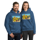 Vintage Building Brick Yellow Castle Knights Unisex Hoodie