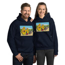 Vintage Building Brick Yellow Castle Knights Unisex Hoodie
