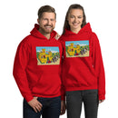 Vintage Building Brick Yellow Castle Knights Unisex Hoodie