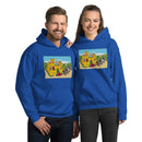 Vintage Building Brick Yellow Castle Knights Unisex Hoodie